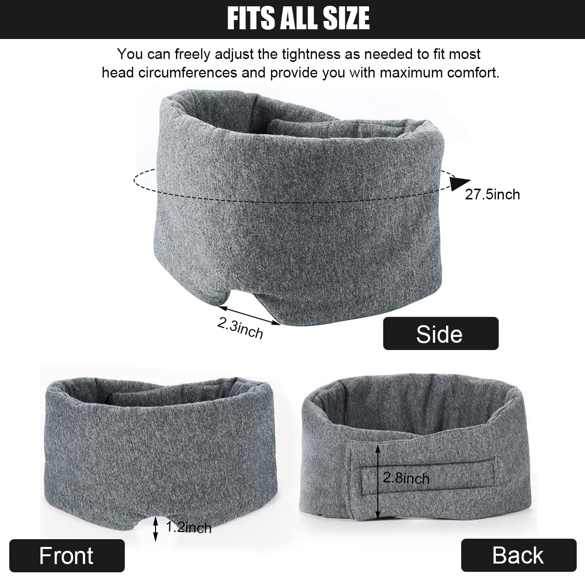 HANNEA Sleeping Eye Mask for Women & Men & Kid, Adjustable Extra Soft Cotton Sleep Eye Mask,Contoured Cup Night Blindfold Eye Shade for Travel, Nap, Meditation HANNEA Sleeping Eye Mask for Women & Men & Kid, Adjustable Extra Soft Cotton Sleep Eye Mask,Contoured Cup Night Blindfold Eye Shade for Travel, Nap, Meditation
